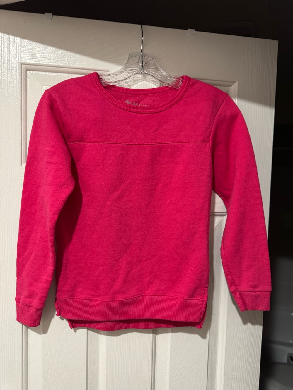 Hanes Girls Crewneck Sweatshirt - Hot Pink